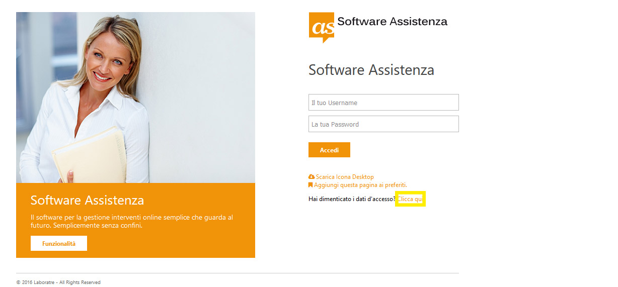 Password dimenticata