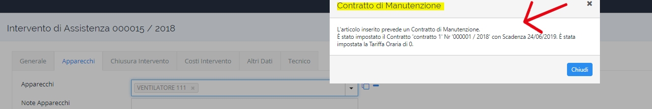 contratto di manutenzione automatico