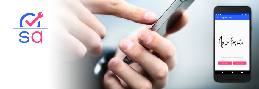 firma intervento da app